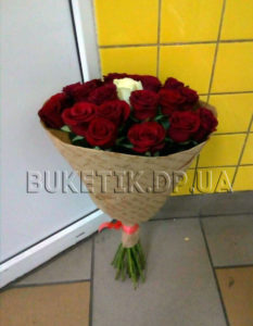 Букет "Принцесса" 21 роза букет из 21 розы в Днепре фото