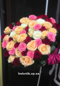 51 роза микс фото