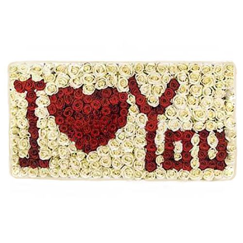 Фото товара Букет "Я люблю тебя" 301 роза в Днепре