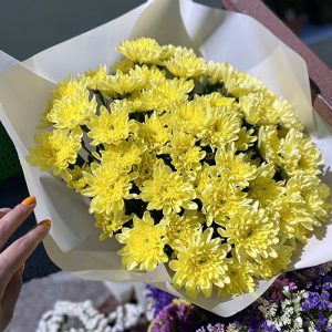 букет желтых хризантем в Днепре фото