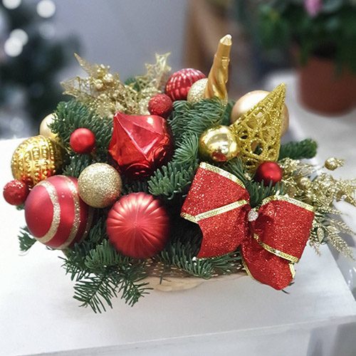 Фото товара Икебана "Новогоднее настроение" в Днепре