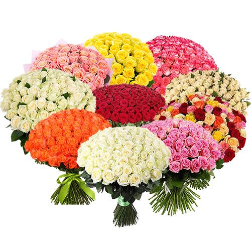 Фото товара Букет 1001 роза разных сортов в Днепре