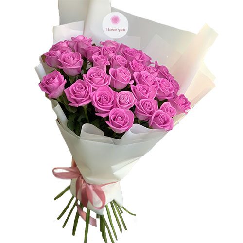Фото товара 33 троянди "Аква" в Днепре